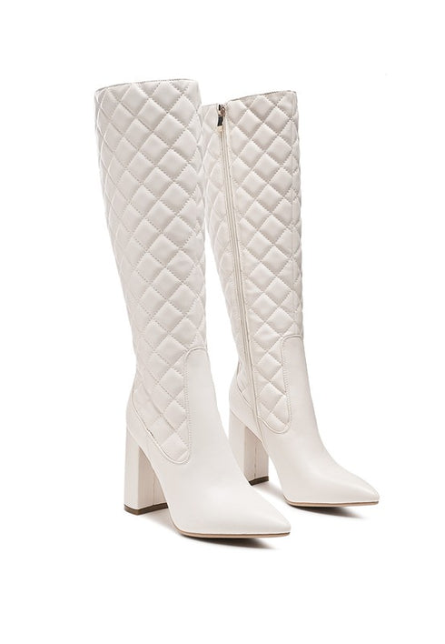 Winter White Quilt Boot