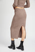 Maxi Knit Skirt with Back Slit