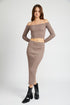 Maxi Knit Skirt with Back Slit