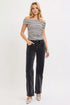 RISEN Tummy Control Mid Rise Straight Leg Corduroy Pants