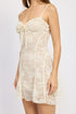 SPAGHETTI STRAP LACE MINI DRESS