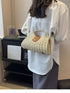 Straw Woven Adjustable Strap Crossbody Bag