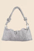 Fame Rhinestone Studded Hobo Bag