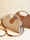 Straw Woven Adjustable Strap Crossbody Bag