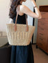 Woven Straw Shoulder Bag