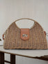 Straw Woven Adjustable Strap Crossbody Bag