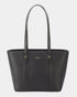 David Jones Leather Tote Bag with Gold Hardware