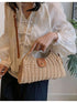 Straw Woven Adjustable Strap Crossbody Bag