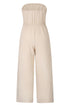 Tied Cutout Tube Wide Leg Jumpsuit