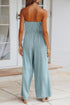 Tied Cutout Tube Wide Leg Jumpsuit