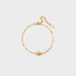 Lotus Shape 18K Gold-Plated Bead Bracelet