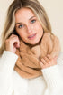 Tan Faux Fur Infinity Scarf
