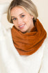 Rust Faux Fur Infinity Scarf