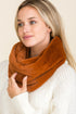 Rust Faux Fur Infinity Scarf