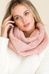 Pink Faux Fur Infinity Scarf