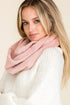 Pink Faux Fur Infinity Scarf