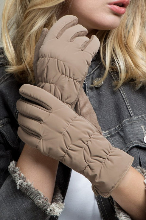 Khaki Soft Suede Premium Gloves