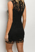 Lace Sweetheart Black Dress
