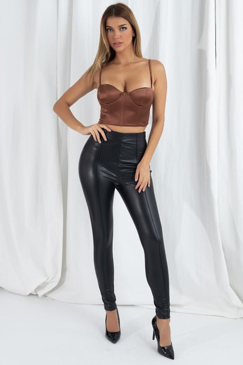 Dynamite High Waisted Faux Leather Leggings