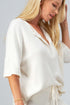 Super Soft Ivory Knit Dolman Top