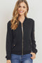 Street Chic Black Bomber Jacket