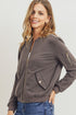 Street Chic Ash Olive Bomber Jacket