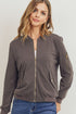 Street Chic Ash Olive Bomber Jacket