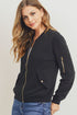 Street Chic Black Bomber Jacket