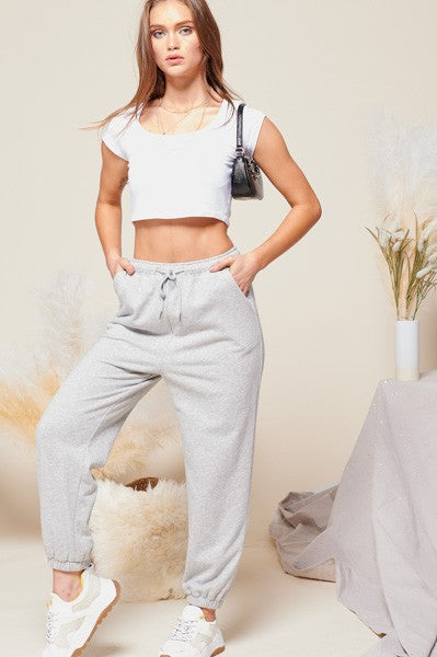 Weekend Chill Light Grey Joggers