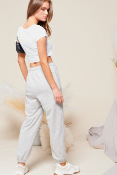 Weekend Chill Light Grey Joggers