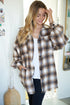 Soft Oversized Plaid Woven Shirt