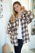 Soft Oversized Plaid Woven Shirt