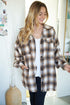 Soft Oversized Plaid Woven Shirt