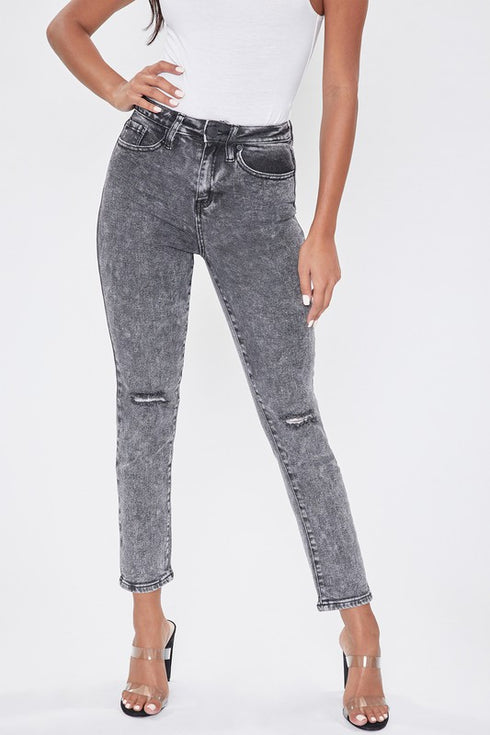 Faded Dream Distressed Knee Grey Jeans