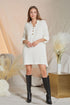 Madeline Ivory Shirt Dress