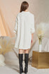 Madeline Ivory Shirt Dress
