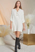 Madeline Ivory Shirt Dress
