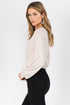 City Beige Long Sleeve Knit Bodysuit