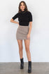 Classic Brown Plaid Mini Skirt