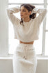Dreamy Ivory Cable Knit Sweater