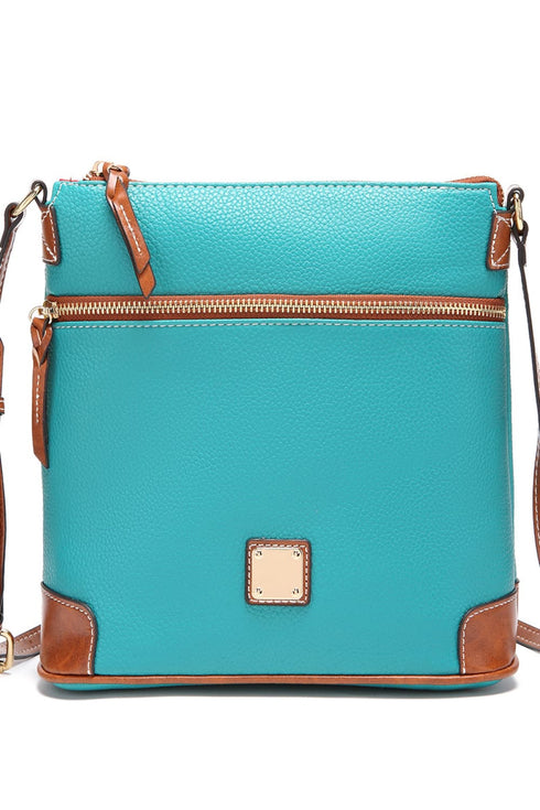 Classic Faux Leather Crossbody Bag
