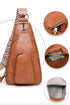Camping Trip Faux Leather Sling Bag