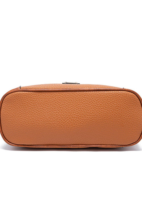 Classic Faux Leather Crossbody Bag