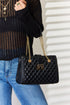 David Jones Quilted Faux Leather Handbag