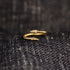 Snake Shape 18K Gold-Plated Bypass Ring