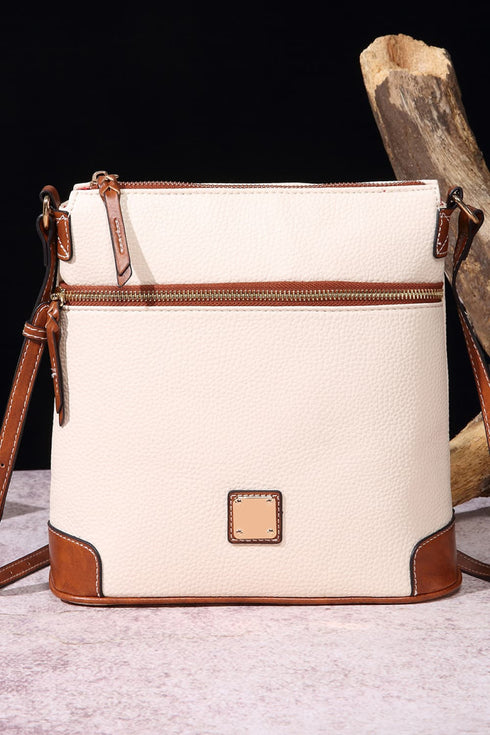 Classic Faux Leather Crossbody Bag