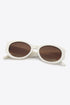 Emily Ivory Oval Sunglasses