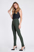 5 Button High-Waisted Olive Green Jeans