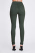 5 Button High-Waisted Olive Green Jeans