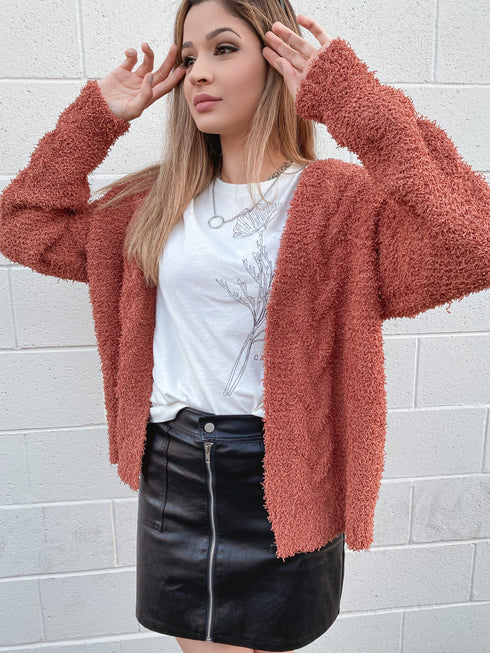 Spice Me Up Rust Oversized Sweater